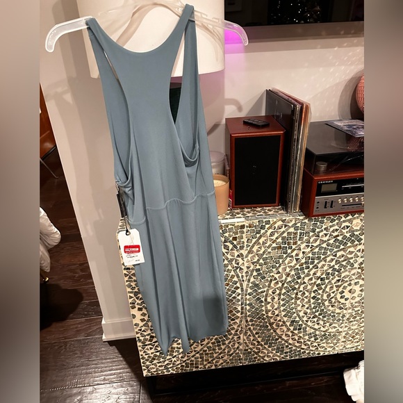 Light teal racer back body on dress - Picture 3 of 3